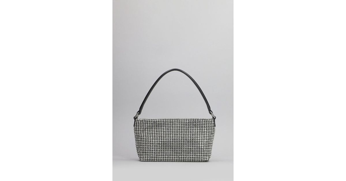 【送料&関税込】self-portrait Diamante Small Hand Bag In Sil Self-Portrait Diamante Small Hand Bag in Gray | Lyst
