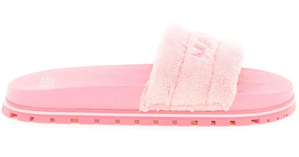 Marc Jacobs The Terry Slides Marc Jacobs (the) in Pink Lyst