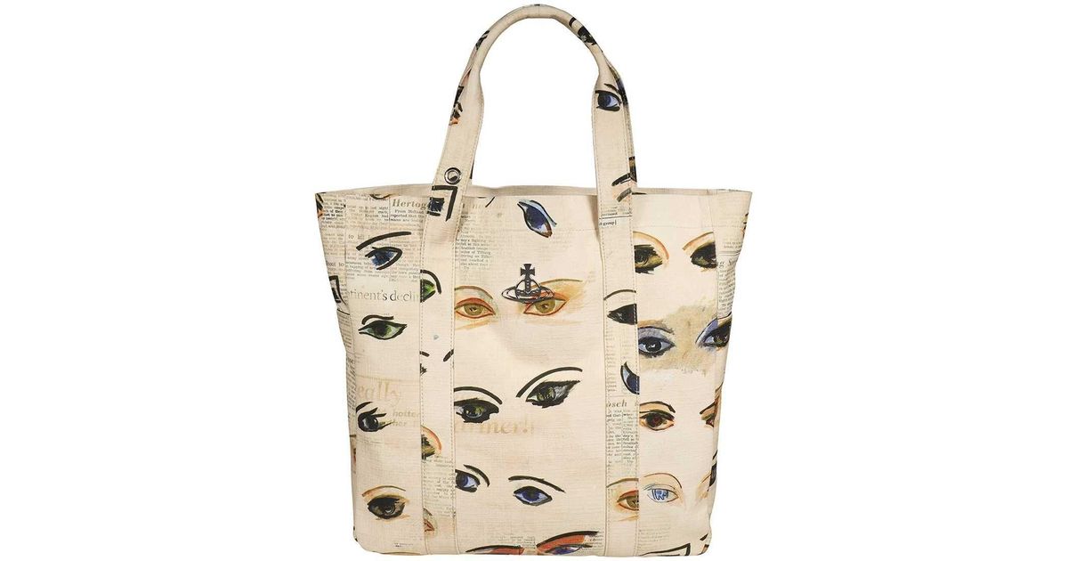 Vivienne Westwood Tote Bag in Natural | Lyst