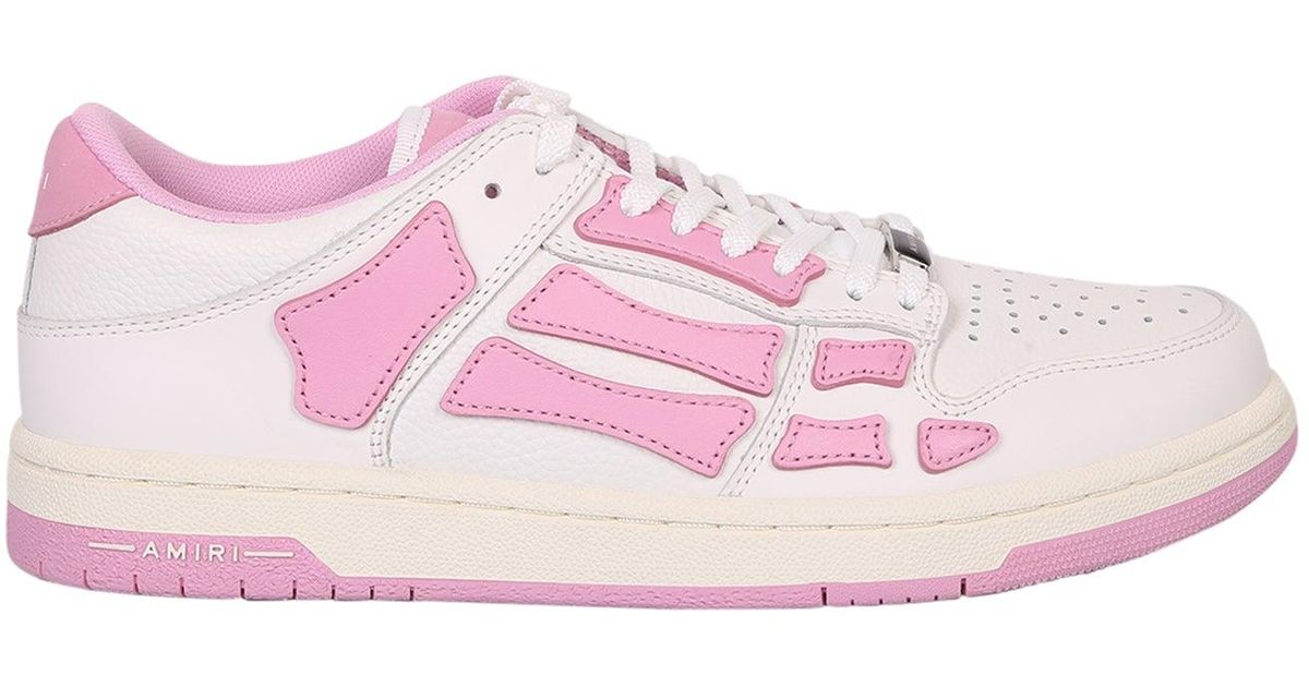 Skel-Top Hi White / Pink High Top Sneakers