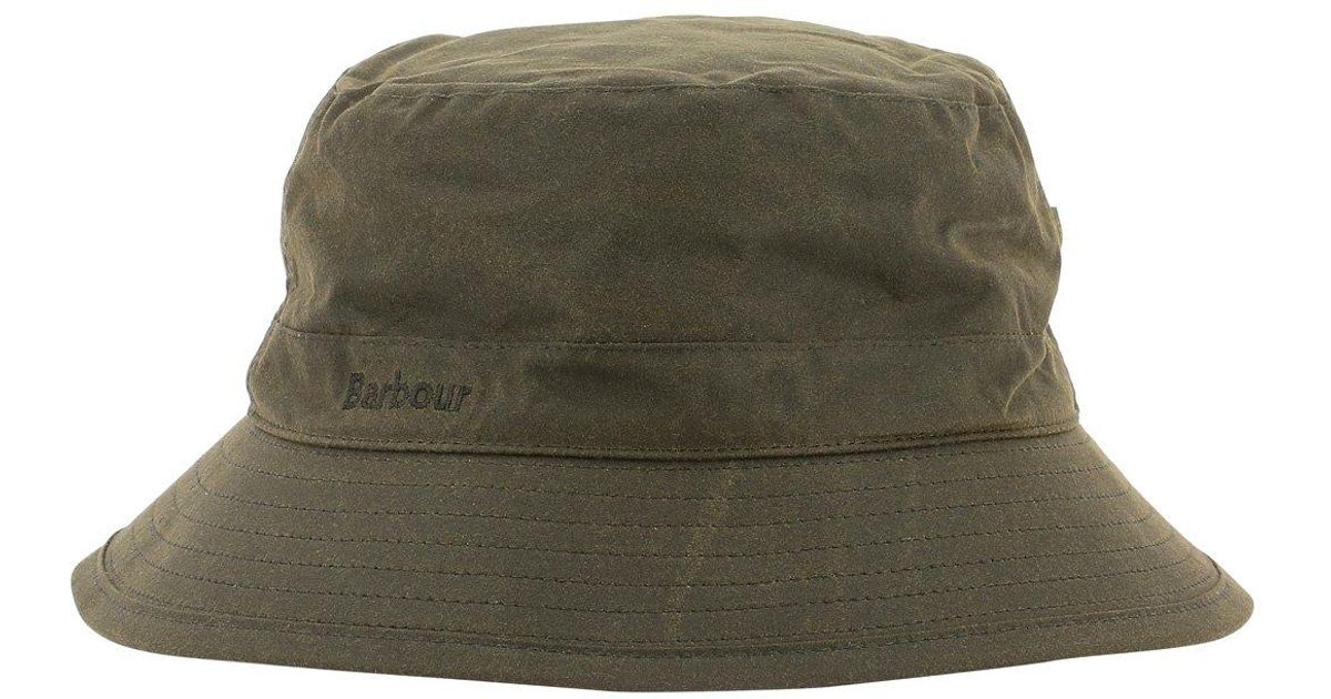 Barbour "wax Sports" Bucket Hat in Green for Men Lyst