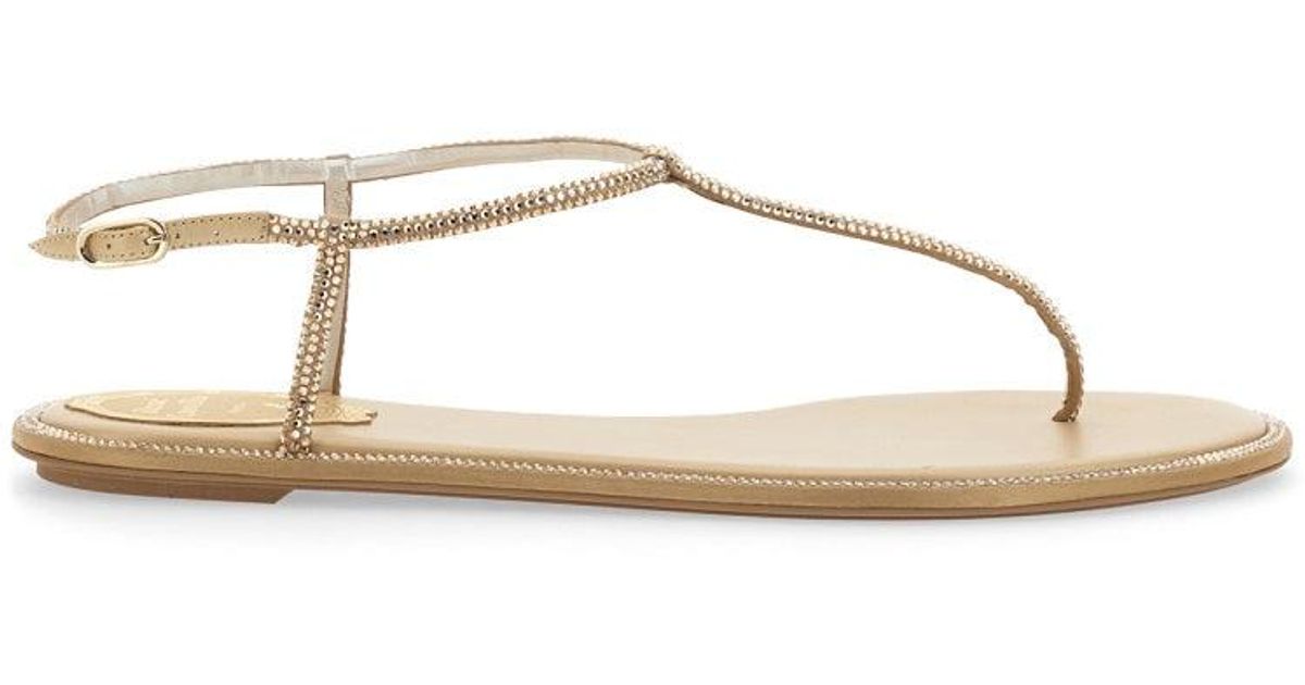 RenÃ© Caovilla Embellished Leather Diana Sandals | Harrods US
