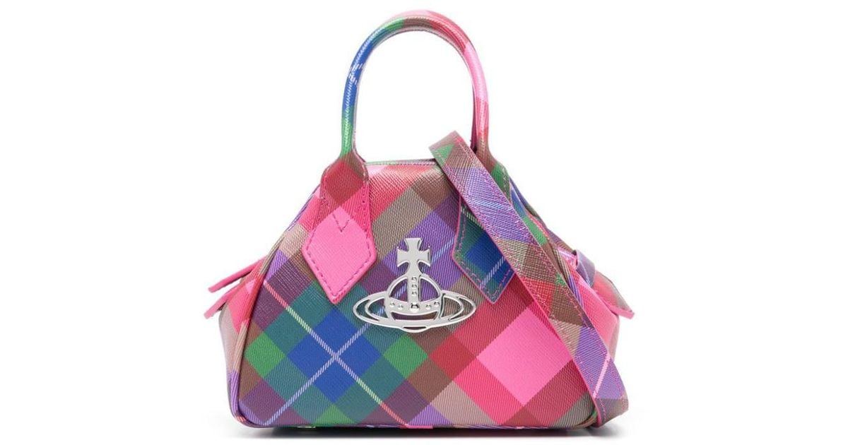 VIVIENNE WESTWOOD tartan Yasmin handbag