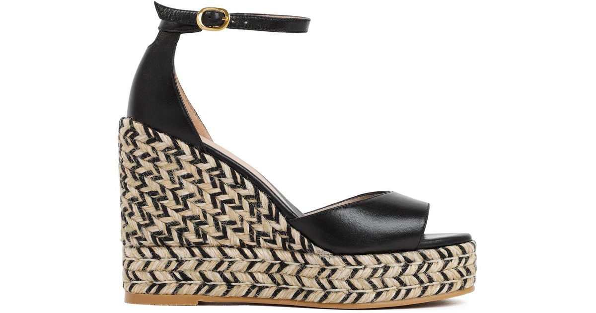Stuart Weitzman Nudistcurve Espadrille Wedge Lyst