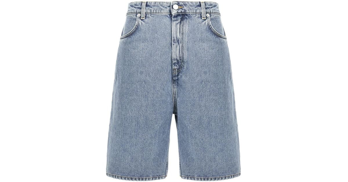 Loulou de Saison 'Isu' Bermuda Shorts in Blue | Lyst
