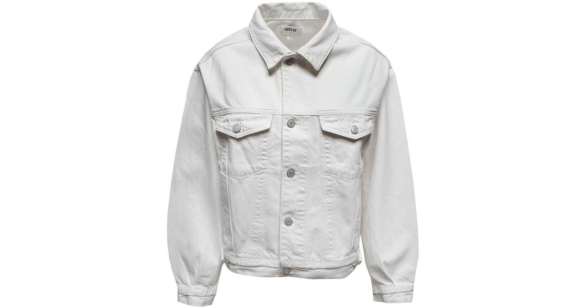 Agolde Shoulder Caps. in Gray Lyst