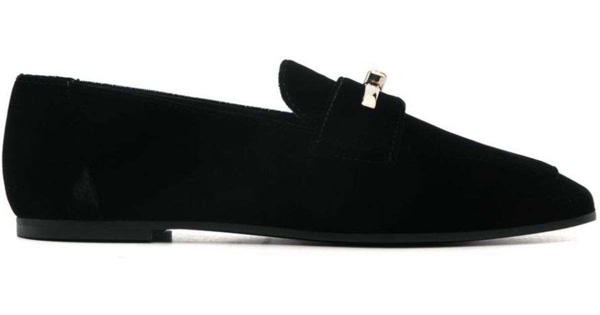 Zeebra Kids Classic Velvet Loafers - Black main image 1
