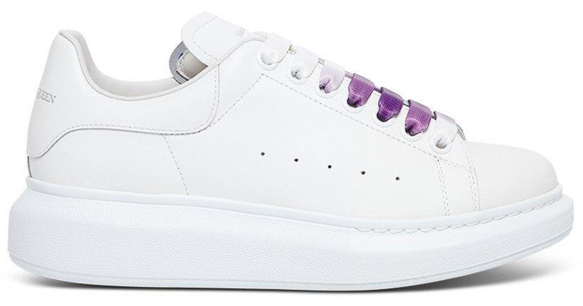 スニーカー ALEXANDER MCQUEEN Lilac Leather Tread Slick Sneakers Alexander McQueen Tread Slick Sneakers | Purple | FARFETCH UK