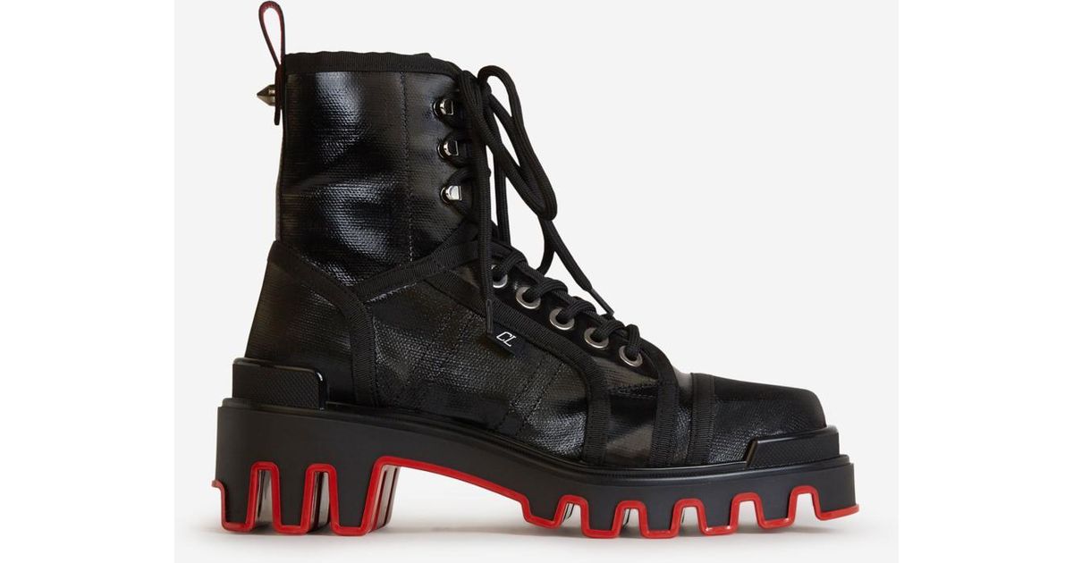 Christian Louboutin Panaroot Dune Boots in Black | Lyst Christian Louboutin Panaroot Dune Boots in Black | Lyst