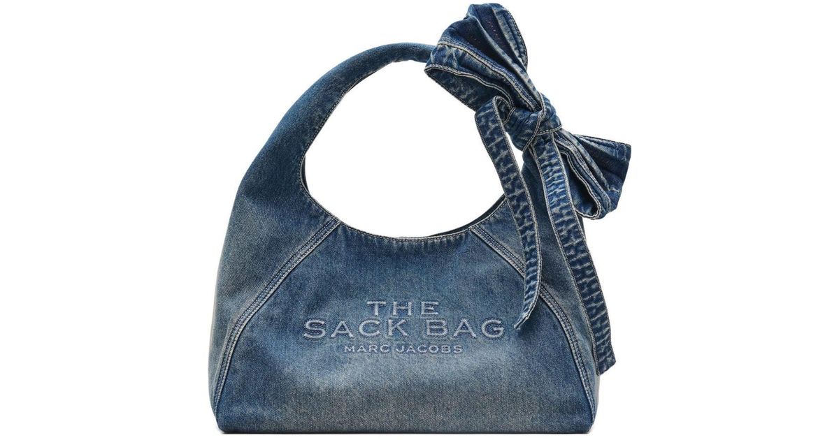Marc Jacobs The Bow Denim Sack Bag in Blue | Lyst
