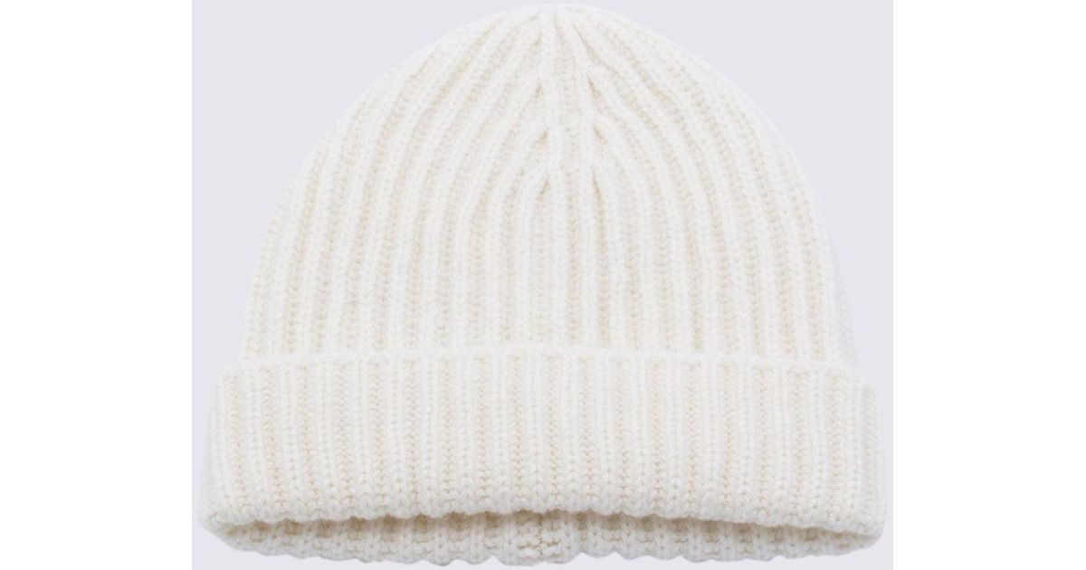 Malo White Cashmere Hat for Men | Lyst