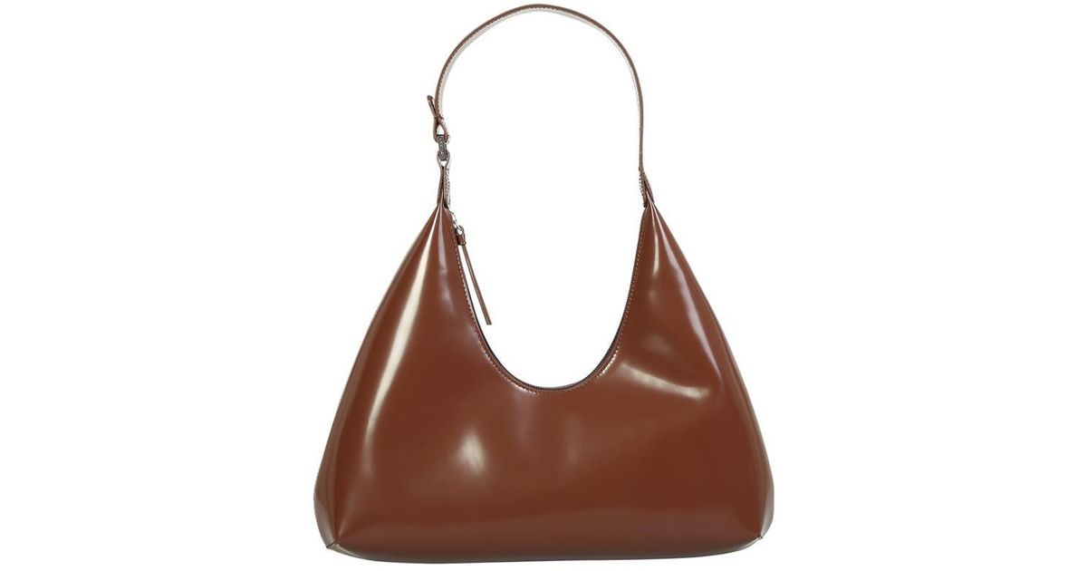 Brown patent leather clearance purse