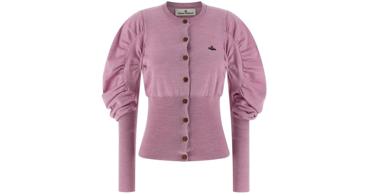 Vivienne Westwood #39 eli #39 Cardigan in Pink Lyst UK
