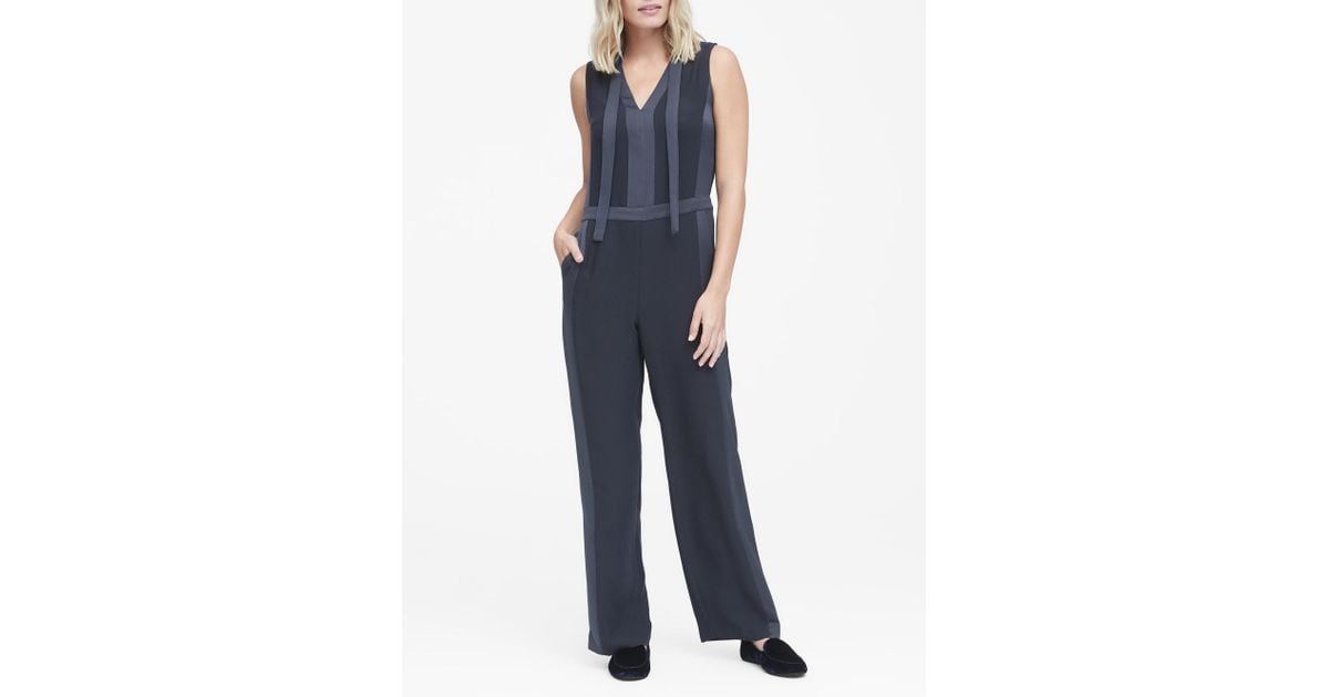 banana republic tuxedo jumpsuit