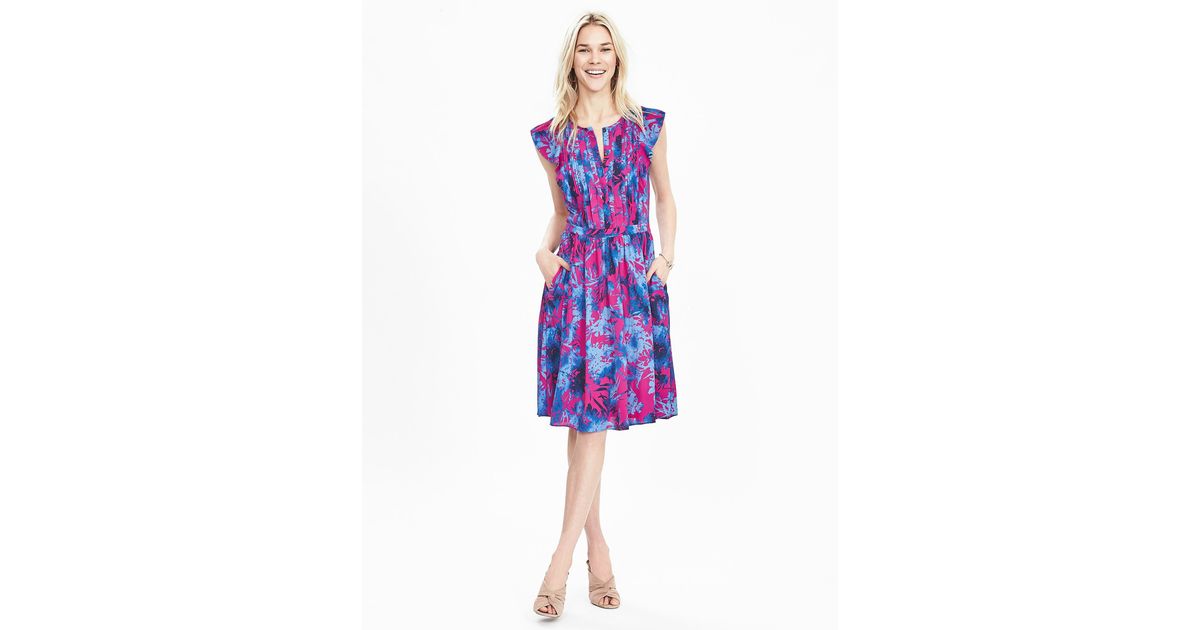 banana republic hot pink dress