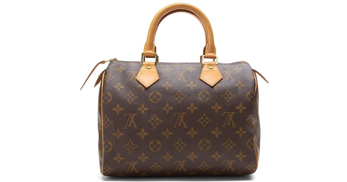 Banana Republic Luxe Finds | Louis Vuitton Monogram Speedy 25 Bag in Brown - Lyst