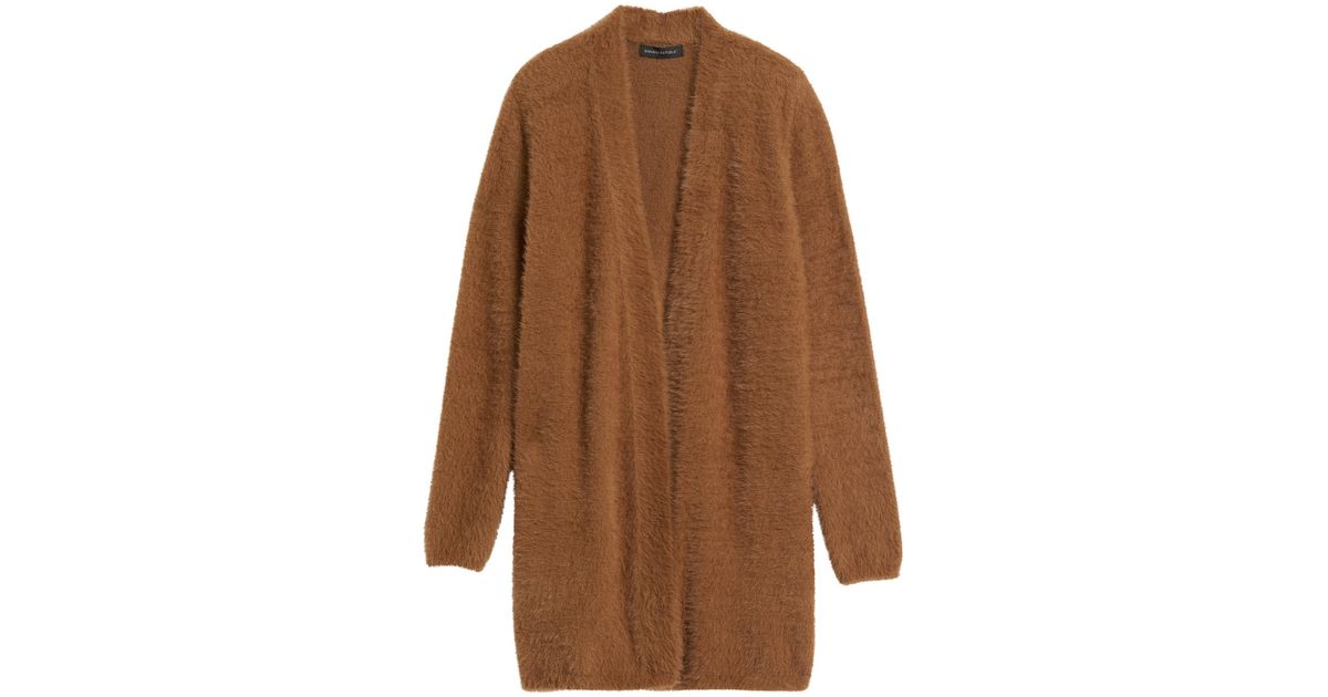 banana republic fuzzy cardigan