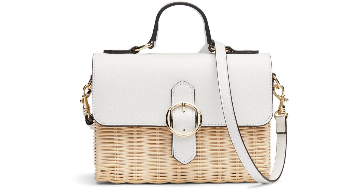 wicker crossbody bag