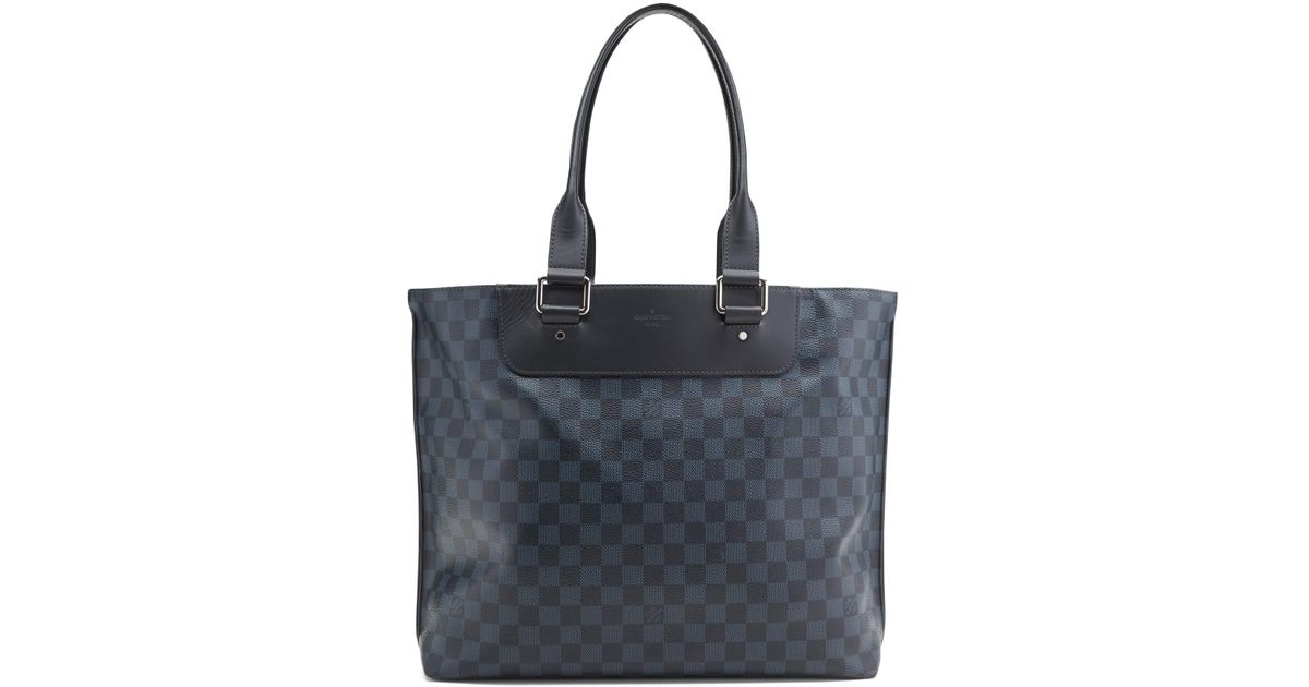 Lyst - Banana Republic Luxe Finds | Louis Vuitton Damier Cobalt Cabas Voyage Tote Bag in Black ...
