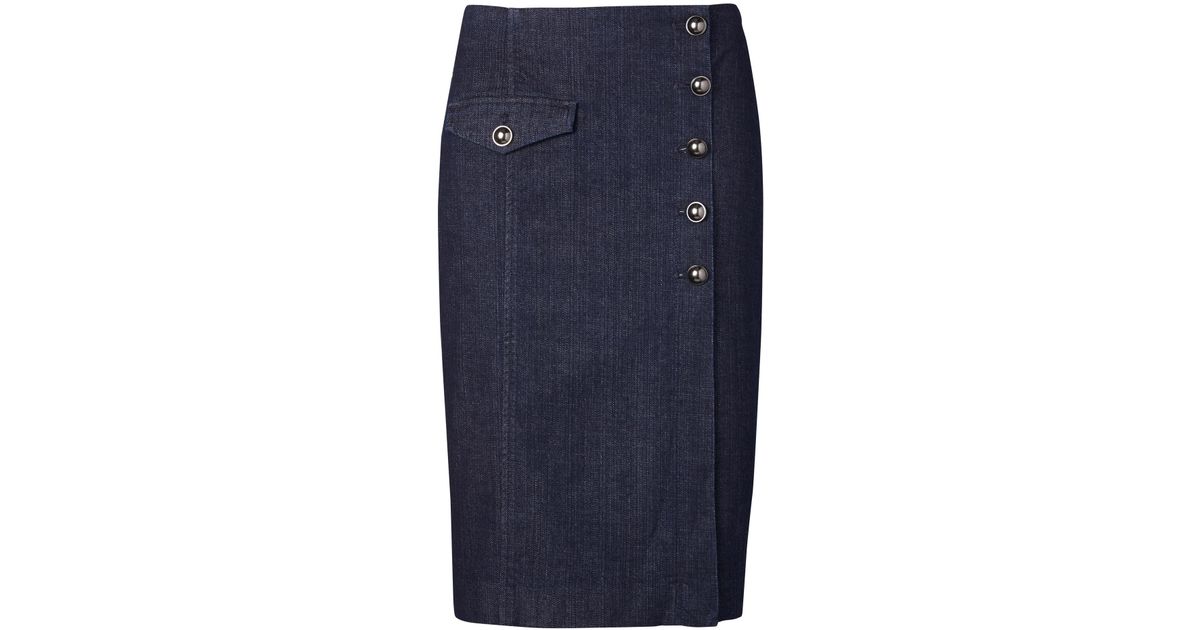 banana republic jean skirt