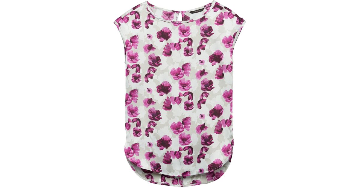 banana republic high low hem top