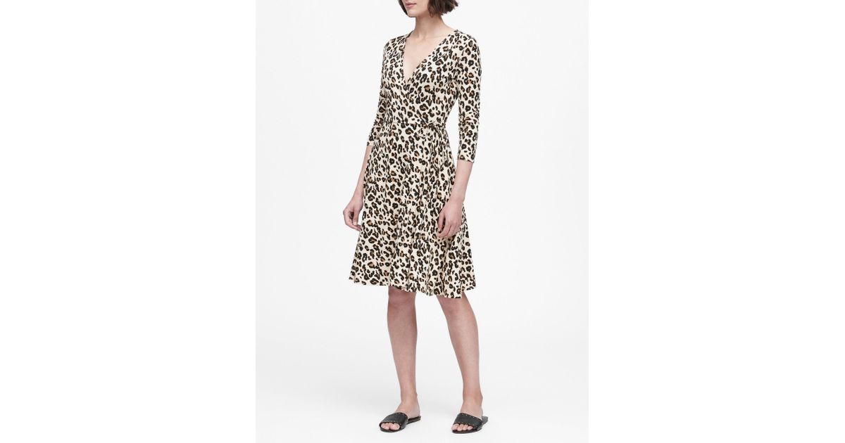 leopard dress banana republic