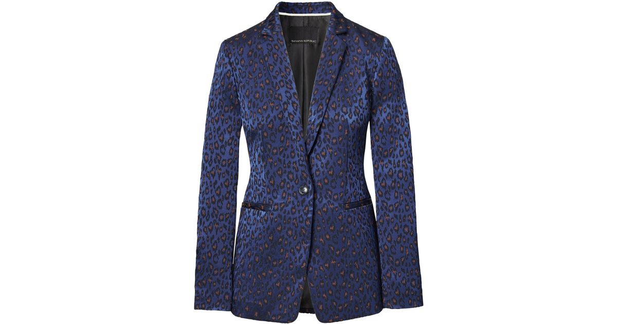 leopard boyfriend blazer