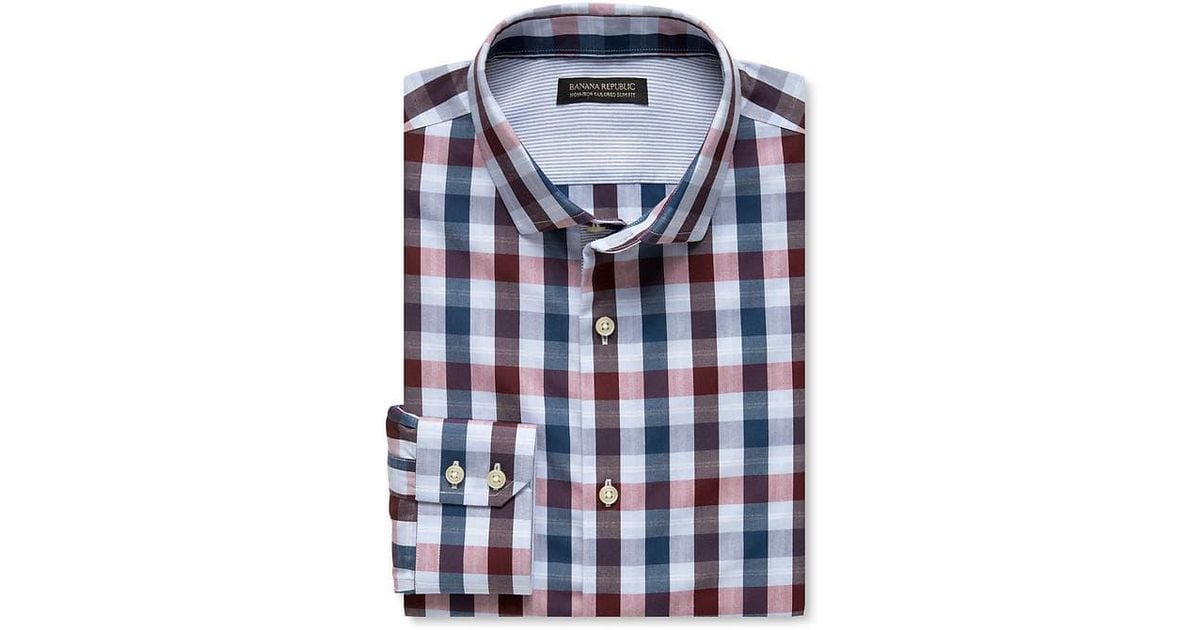 non iron tailored slim fit banana republic