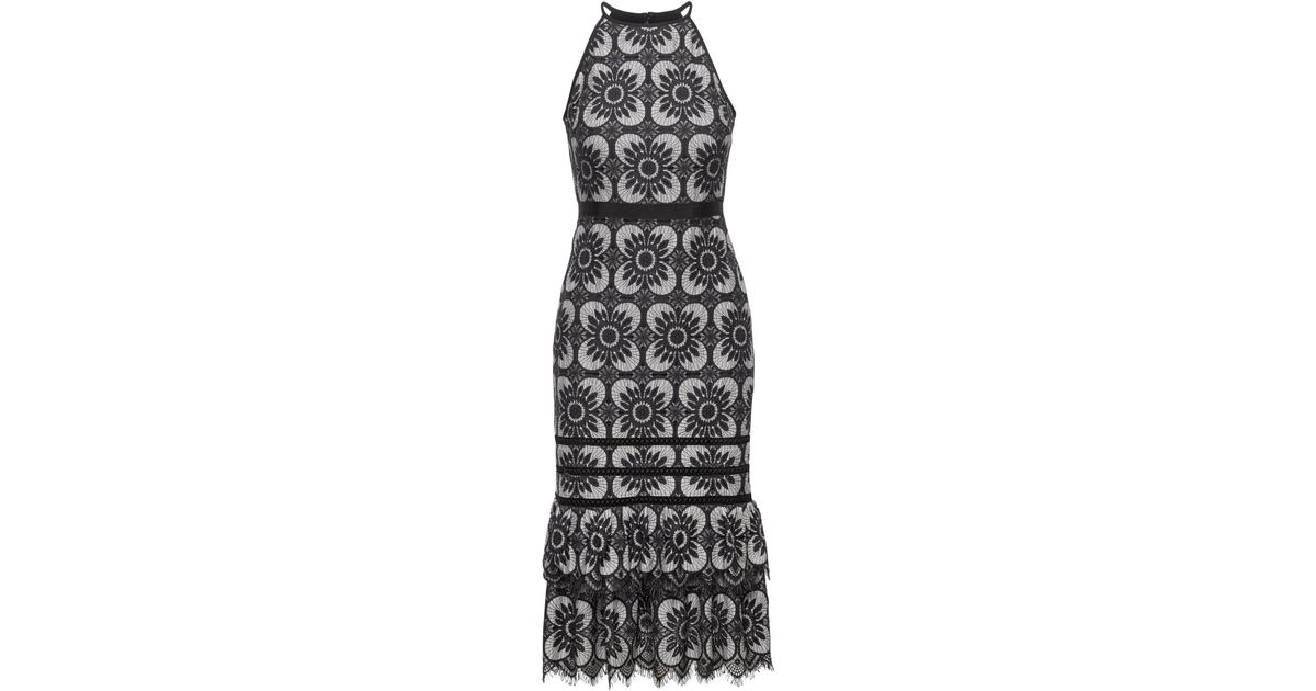 banana republic black lace dress