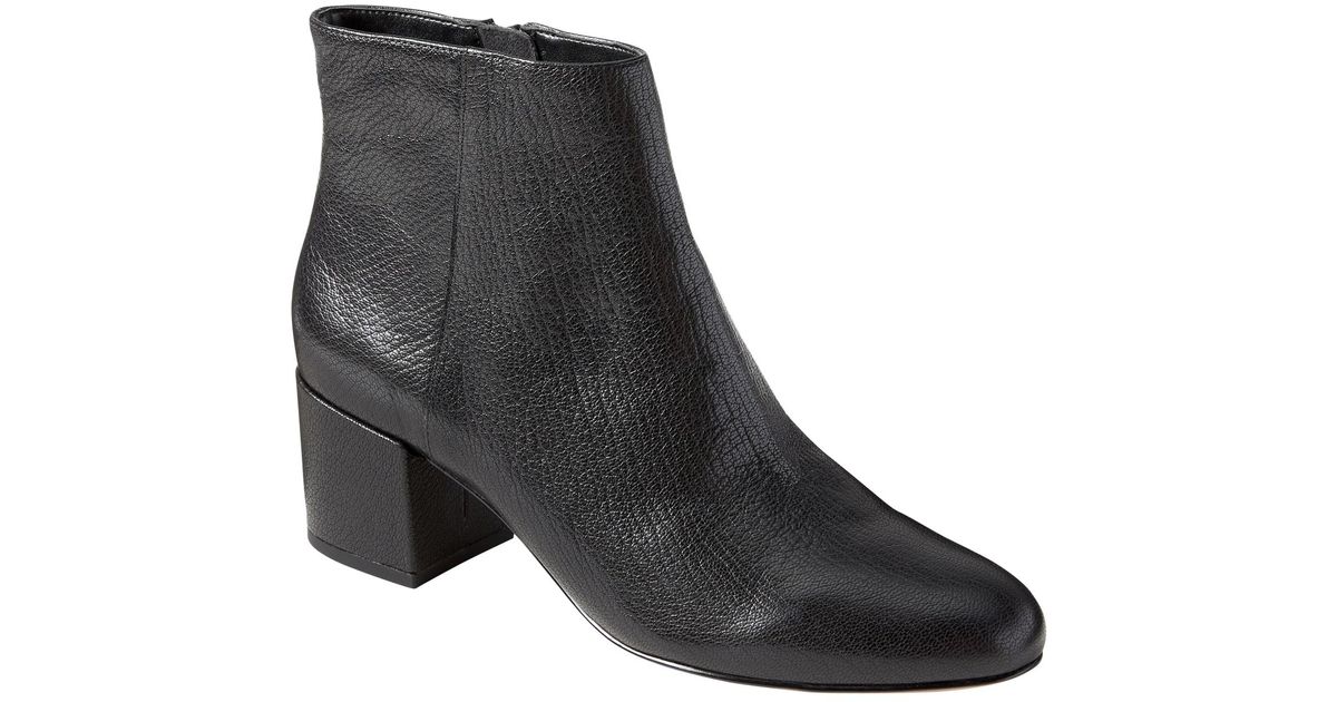 banana republic low block heel bootie
