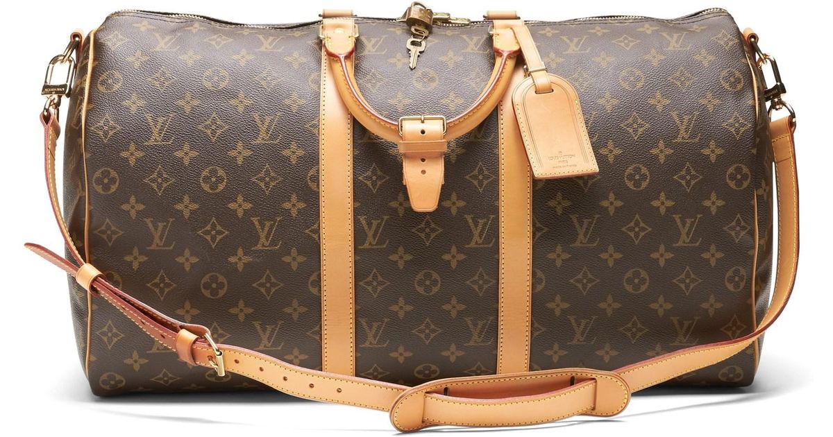 Banana Republic Luxe Finds | Louis Vuitton Monogram Keepall Bandoulière 50 in Rust Brown (Brown ...