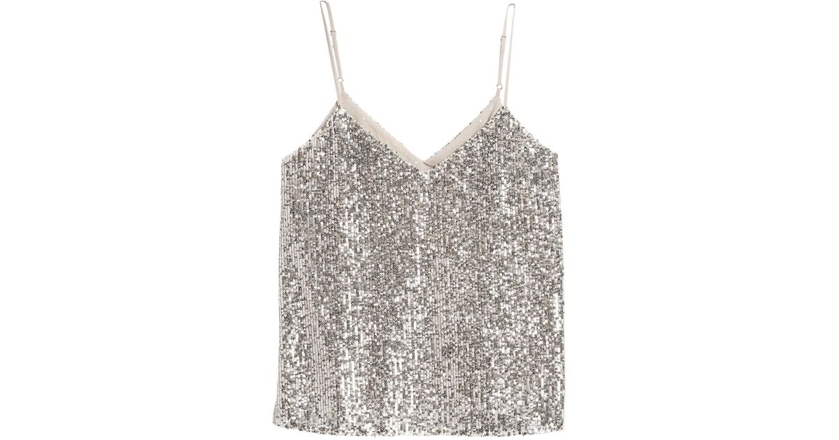 banana republic sequin top
