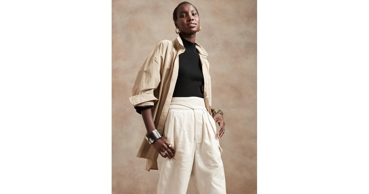 Synthetic Flare-sleeve Sweater 
