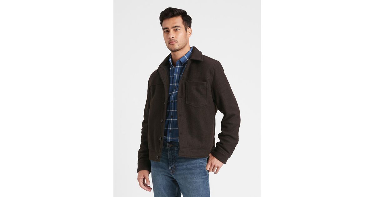 Banana Republic Wool-blend Trucker 