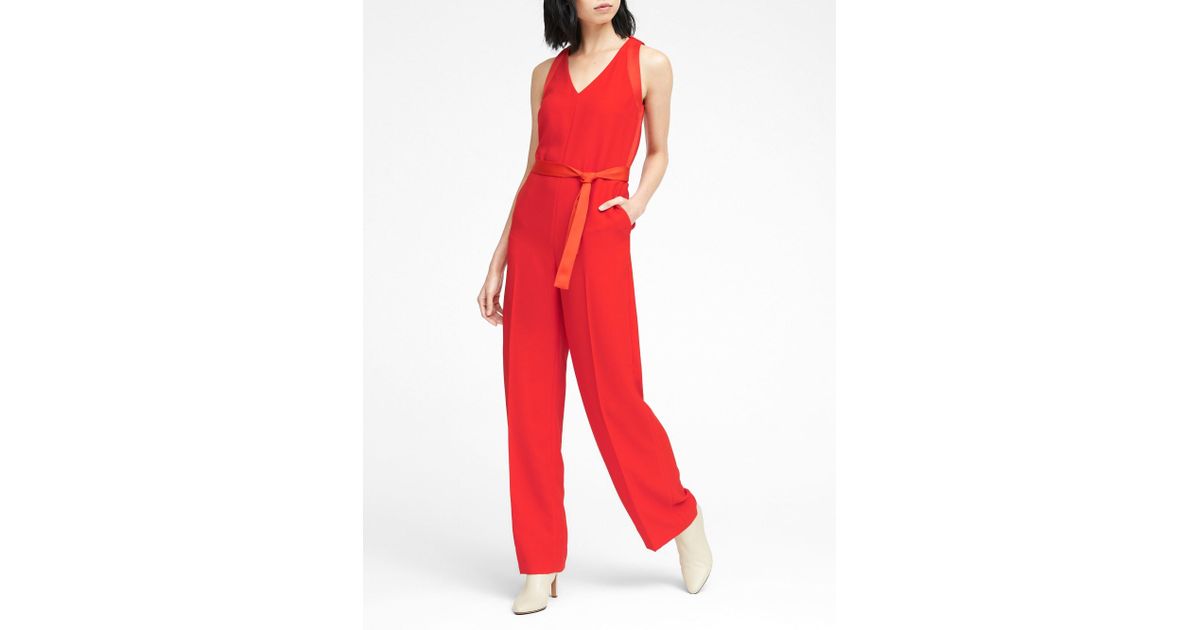 red jumpsuit banana republic