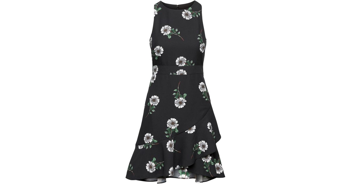 banana republic black floral dress