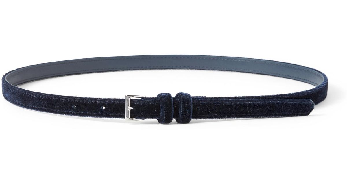 Navy blue skinny belt Clearance