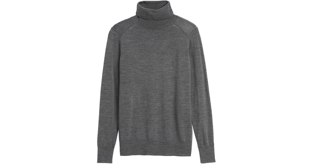 washable merino turtleneck sweater