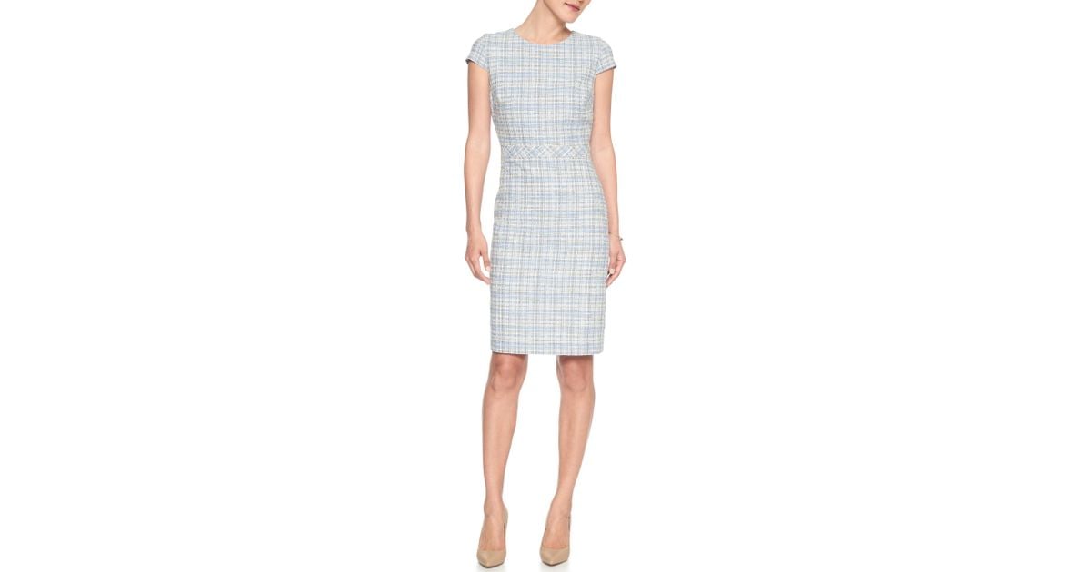 boucle sheath dress