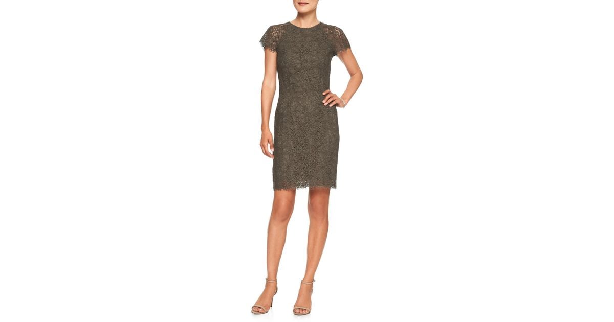 banana republic lace sheath dress