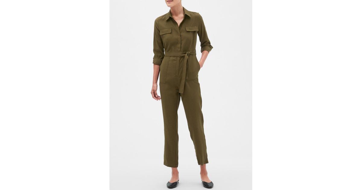 banana republic utility jumpsuit