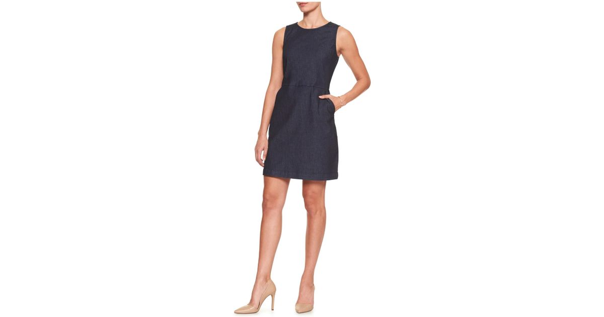 denim sheath dress banana republic