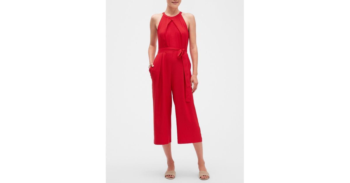 red jumpsuit banana republic