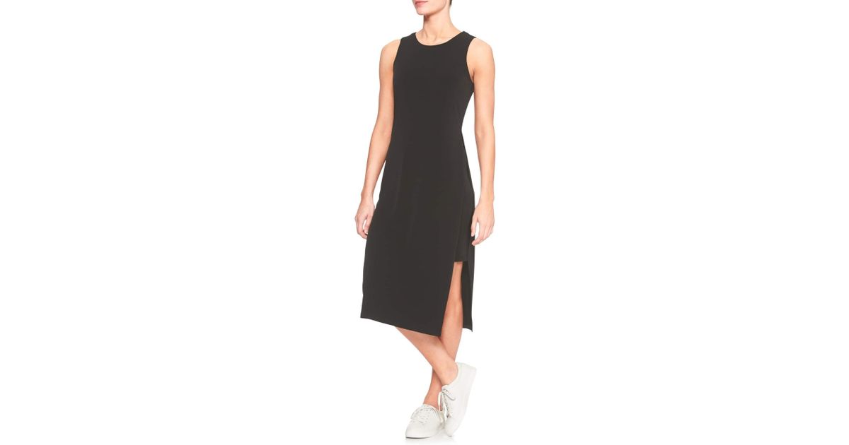 knitted midi dress with split