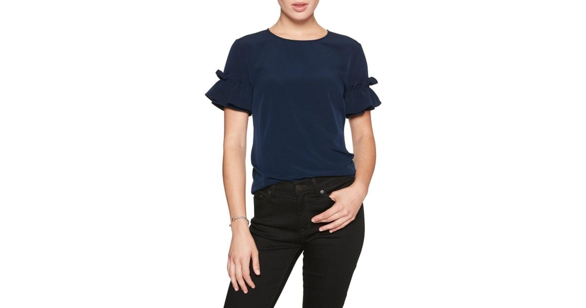 banana republic ruffle sleeve top