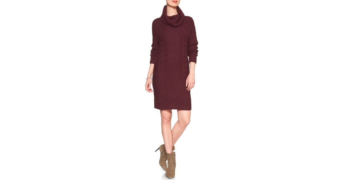 banana republic turtleneck sweater dress