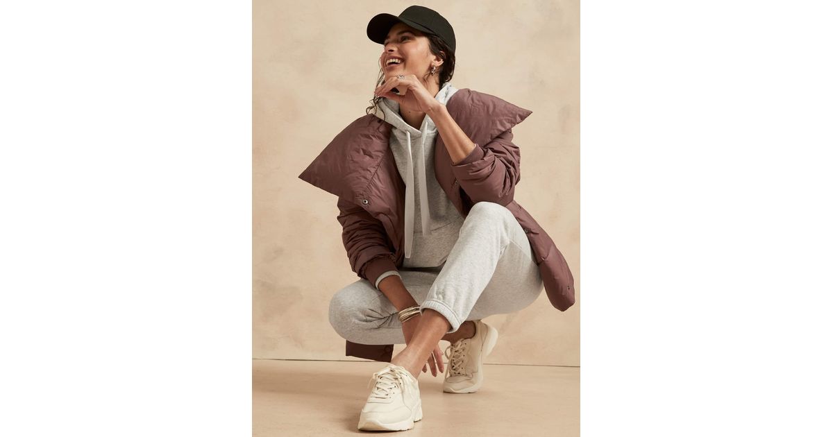 banana republic factory fleece jogger
