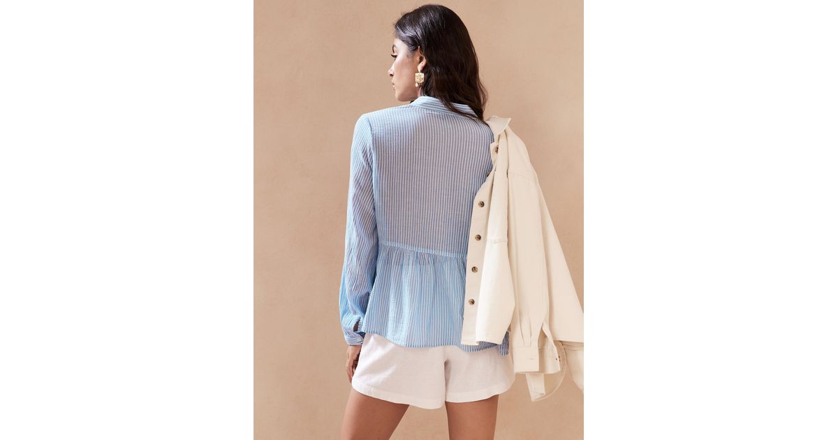 banana republic gauze shirt