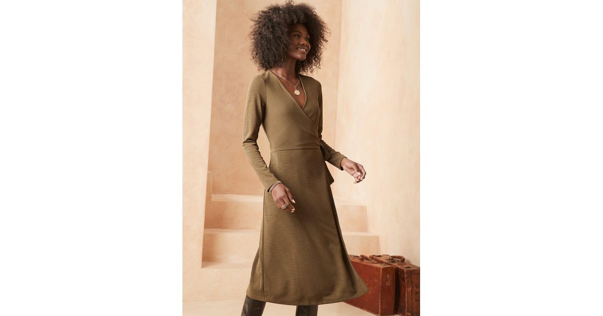 Banana Republic Factory Knit Wrap Dress 