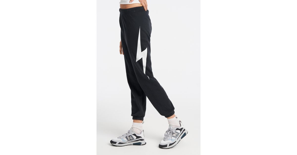 aviator nation sweatpants lightning bolt